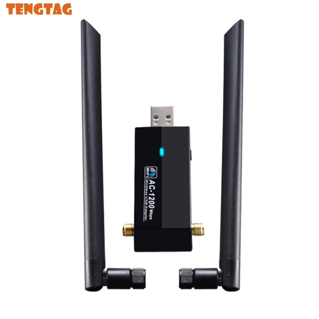 Bộ nhận tín hiệu wìi không dây 1200Mbps USB Network Card USB3.0 2 băng tần 2.4G&5.8G cho PC | BigBuy360 - bigbuy360.vn