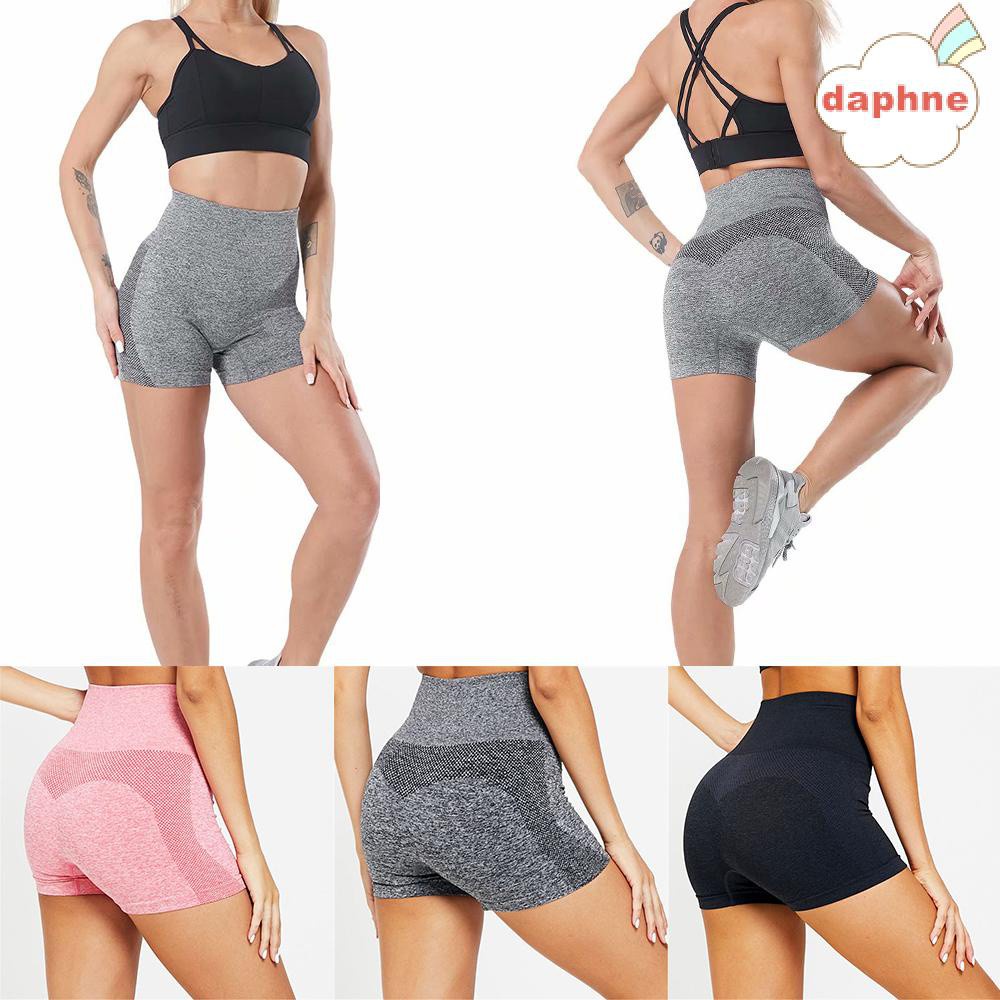 Daphne Quần Short Legging Lưng Cao Không Đường May Ôm Dáng Nhiều Màu Thời Trang Tập Yoga Cho Nữ