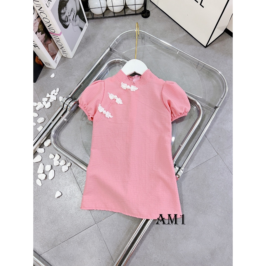 (8-30kg) Set sườn xám xinh cho bé diện đi chơi TB108 TN109 - váy cho bé gái xinh xắn