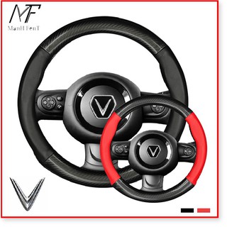 For Vinfast Bọc vô lăng Carbon da bò thật ô tô cao cấp đẹp Vinfast Fadil Vinfast Lux a2.0 Vinfast sa a Vinfast Klara S