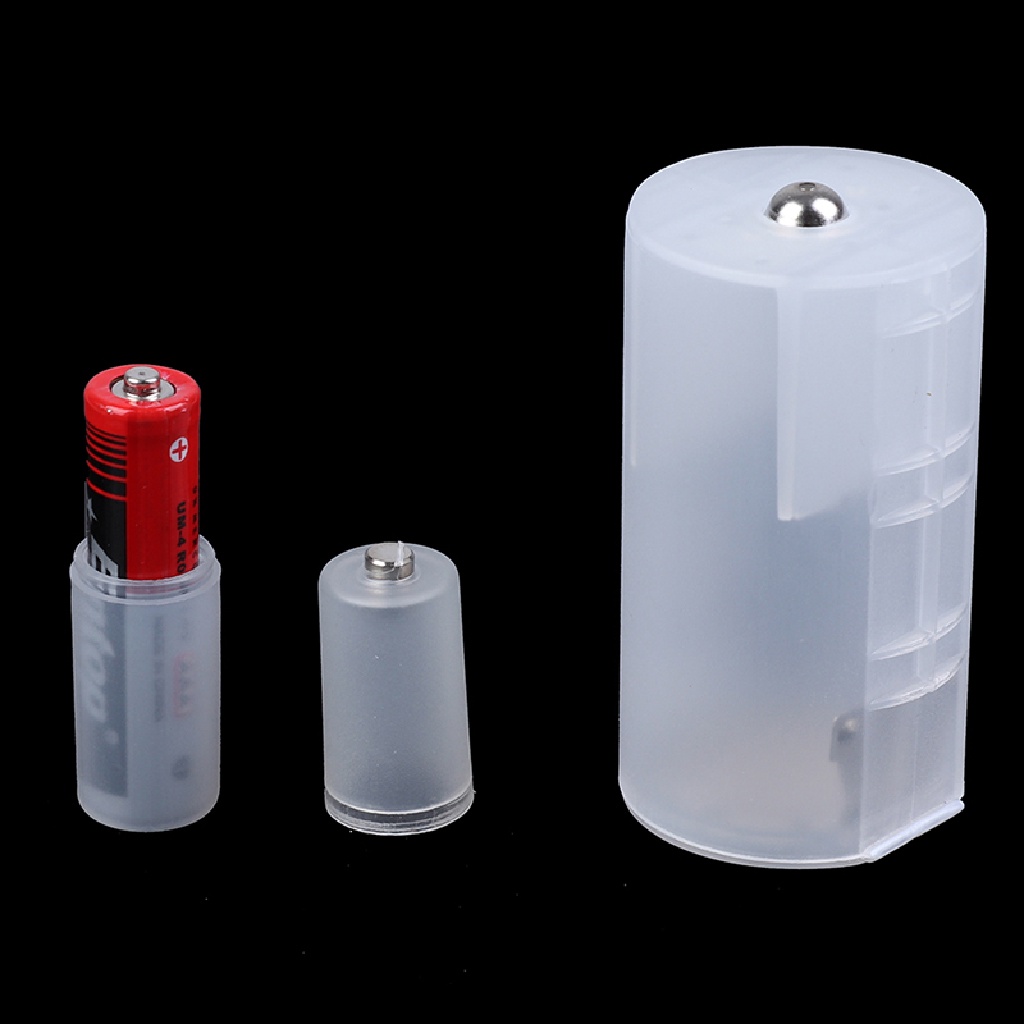 weijiaott 3Pcs AAA to AA/ AA to C/ AA to D Battery Adaptor Holder Case Converter Switcher WT