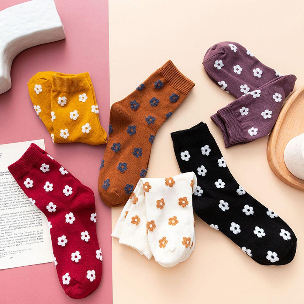 Vớ Cotton Dài Mềm Mại Ấm Áp Dễ Thương Cho Nữ