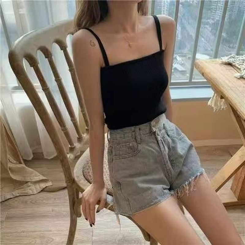 Áo Dệt Kim Không Tay Hở Lưng Thời Trang Mùa Hè Dành Cho Nữ