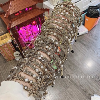 Bờm dior ong cao cấp đính đá
