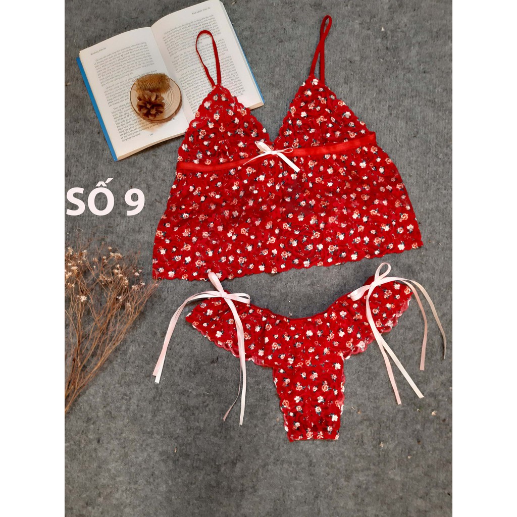 [RẺ NHẤT SHOPEE] Bộ đồ lót nữ bralette đỏ siêu xinh | BigBuy360 - bigbuy360.vn