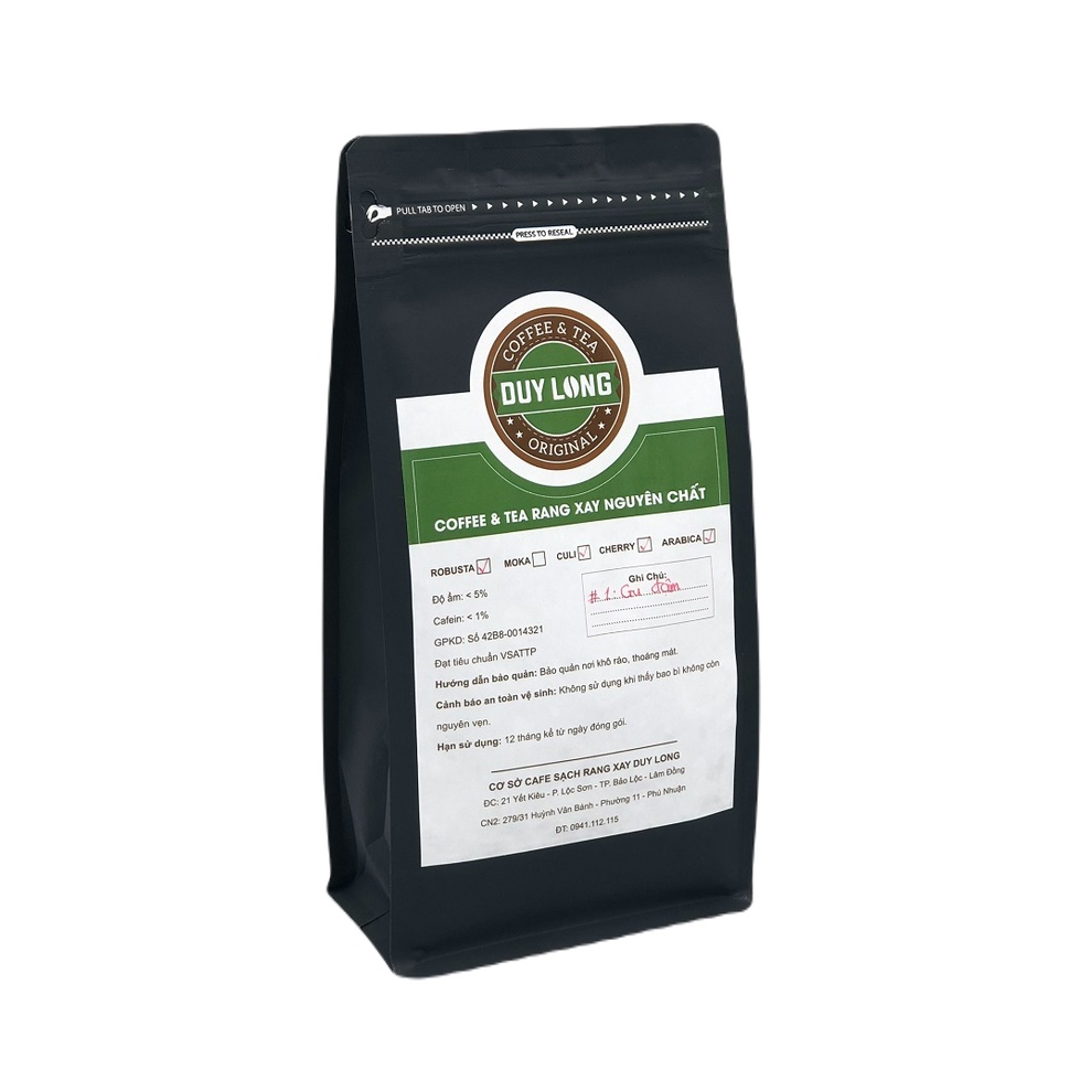 500G Cafe Gu Đậm pha phin Duy Long coffee.