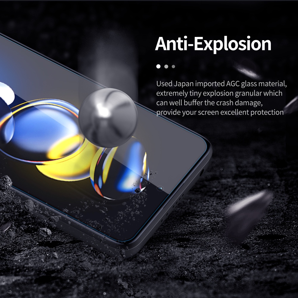 Kính cường lực 9H NILLKIN bảo vệ màn hình cho Xiaomi POCO X4 GT 5G