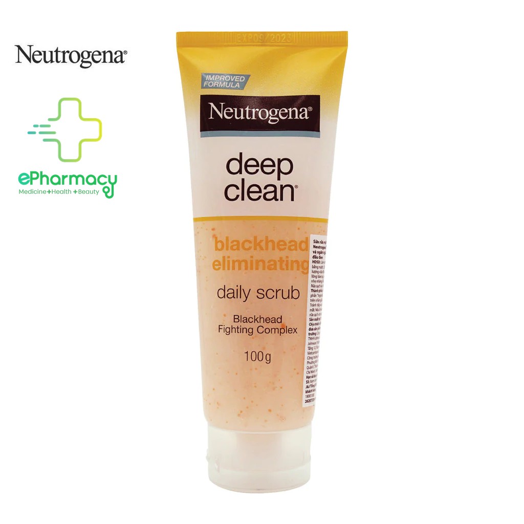 Sữa Rửa Mặt NEUTROGENA giảm và ngăn ngừa mụn đầu đen - Blackhead Eliminating Daily Scrub 100G