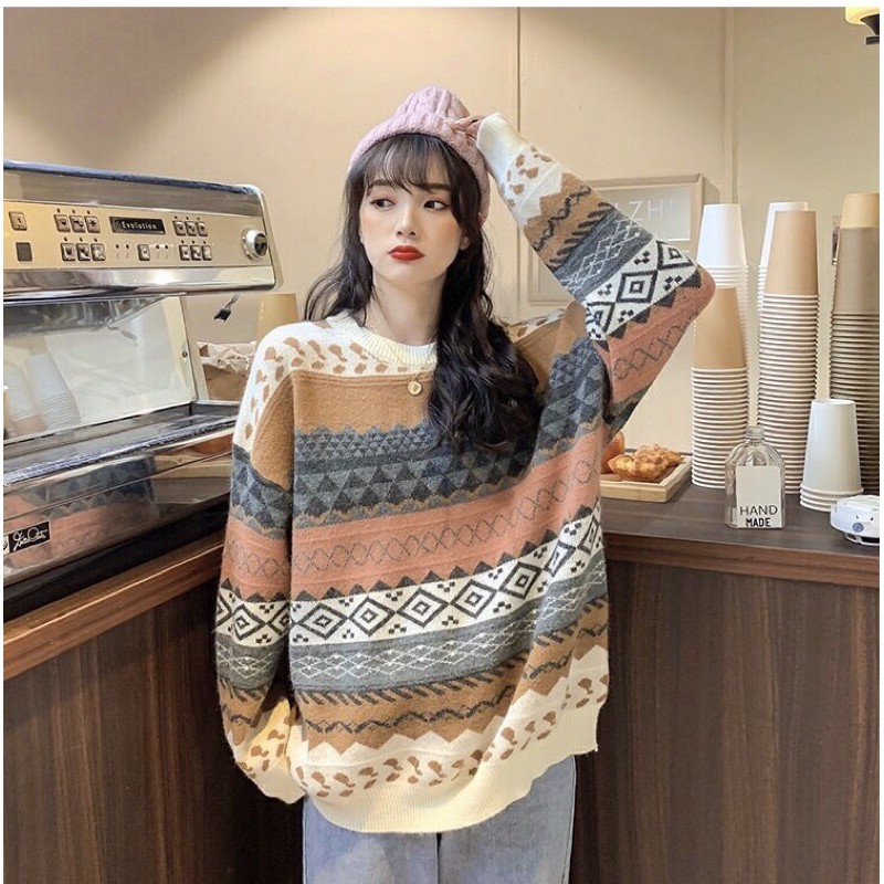 Áo len nữ thổ cẩm