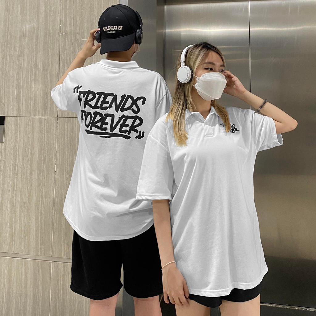 ÁO THUN FF FORM RỘNG POLO FRIENDS FOREVER GRAFFITI, VẢI THUN 2 CHIỀU COTTON 250GSM