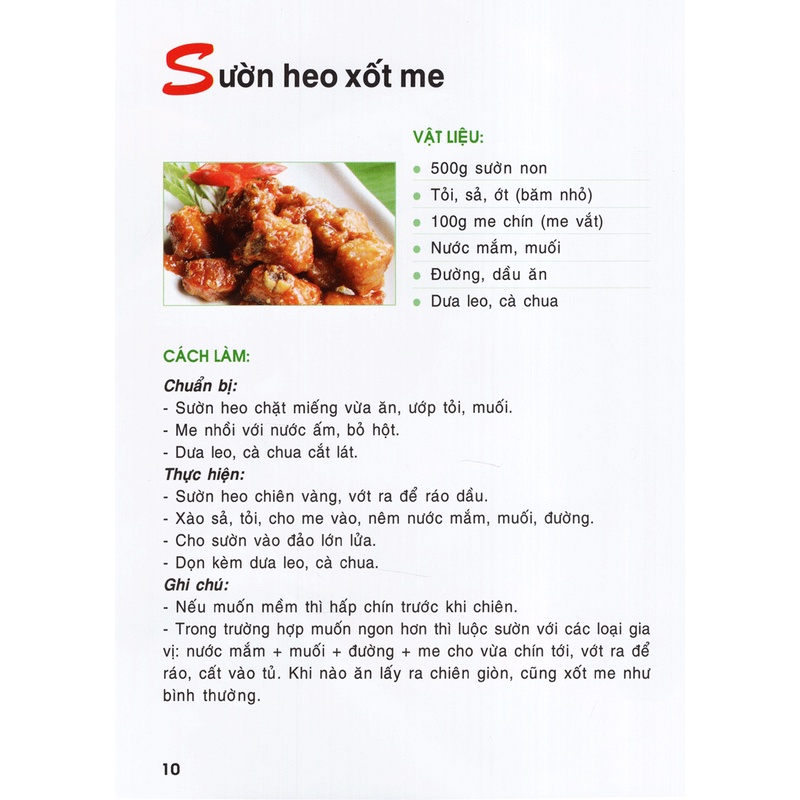 Sách 30 Món Ăn Đặc Sắc Từ Thịt Heo