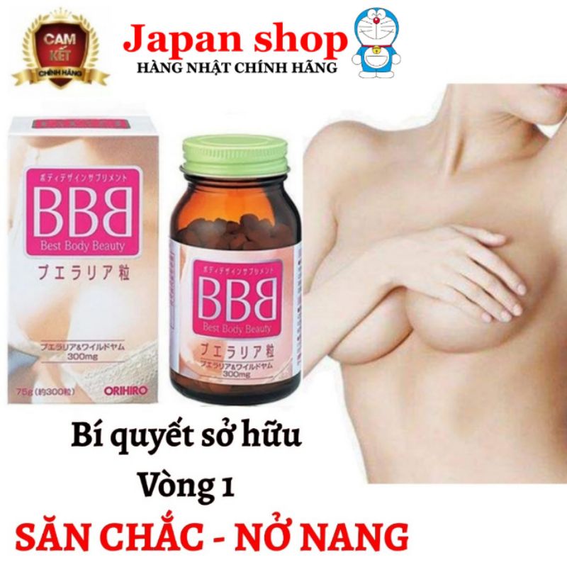 Viên uống nở ngực BBB Orihiro Nhật Bản 300 viên Chính Hãng Nhật Bản .