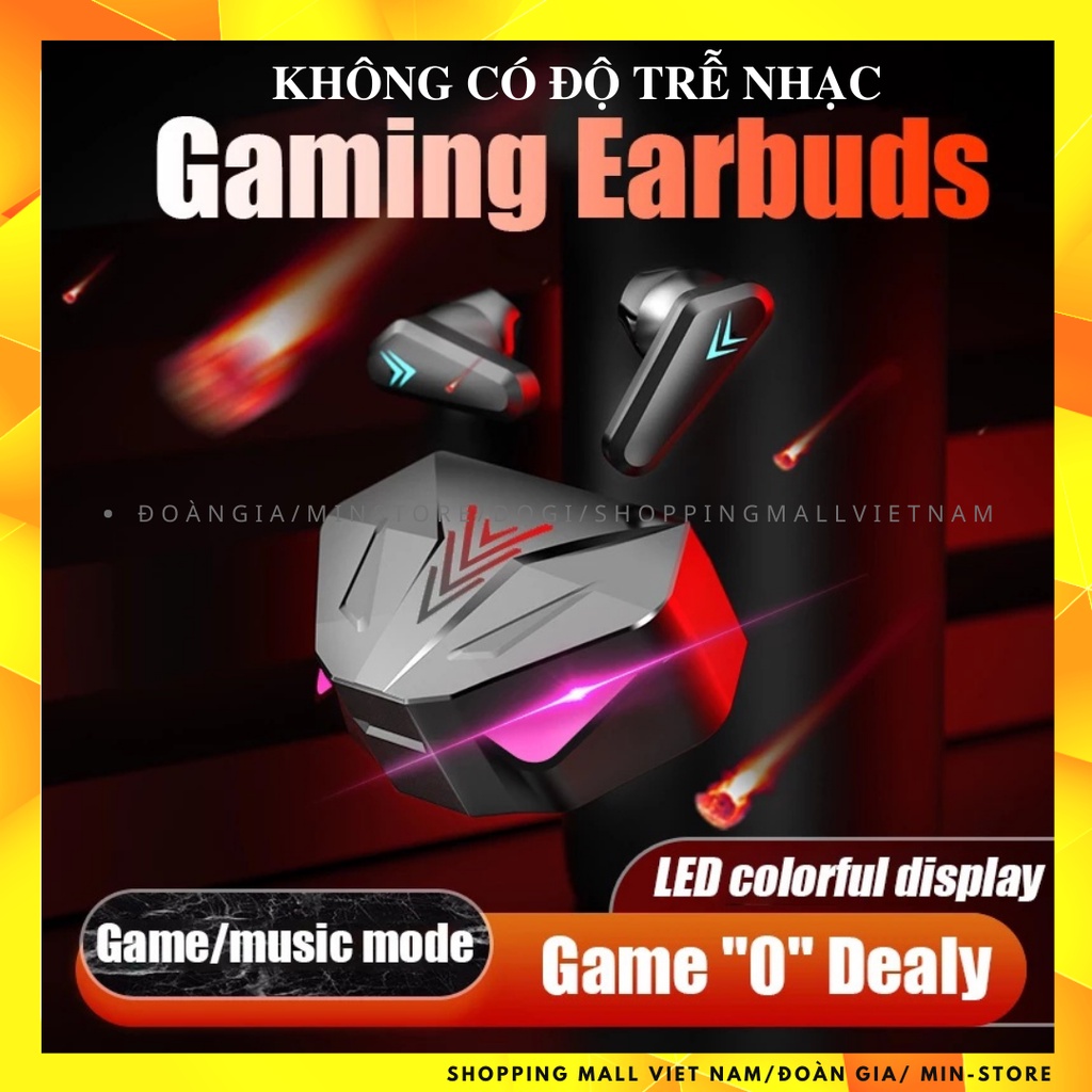 Tai nghe Bluetooth Gaming Dogiek X15 TWS công nghệ Bluetooth 5.0 cảm biến chạm, không có độ trễ âm
