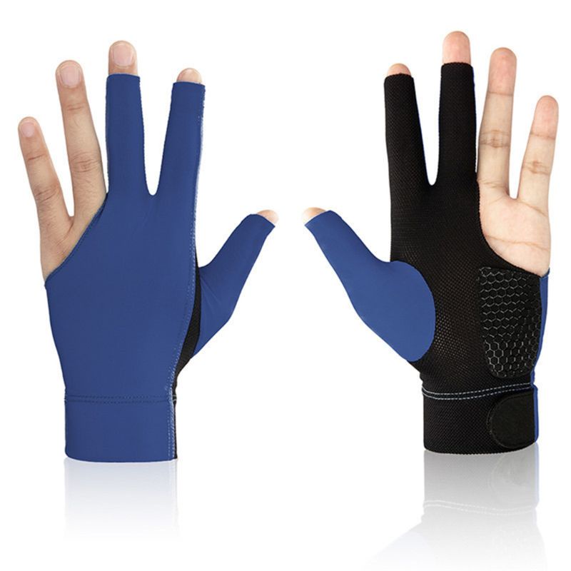 1 Găng tay chơi bida ba ngón chống trượt độ đàn hồi cao cho unisex R-R