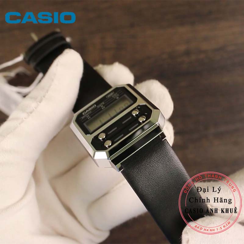 Đồng hồ Unisex Casio Vintage A100WEL-1ADF dây da