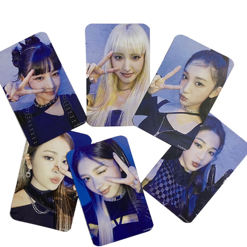 Set 6 tấm thẻ ảnh lomo hình nhóm nhạc Kpop IVE