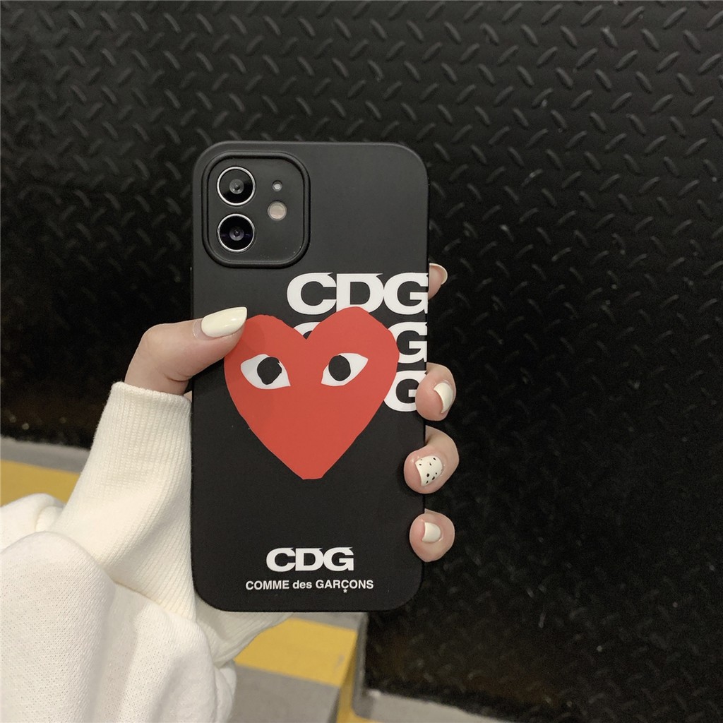 Ốp điện thoại nhựa mềm in hình logo CDG cho IPhone13 12 Mini 11 PRO MAX 7/8plus SE2020 X/XS XR XSMAX