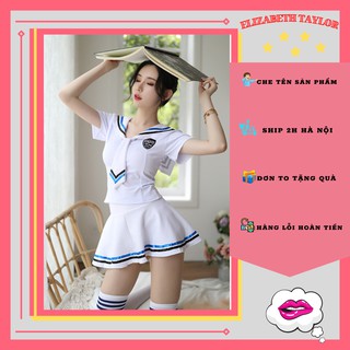 Đồ cosplay sexy học sinh anime - Set váy ngủ nữ sinh gợi cảm