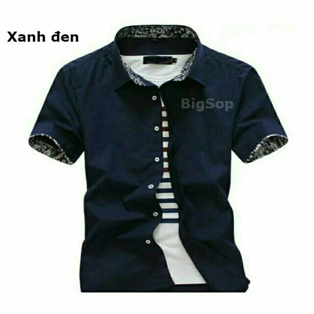 [Flash sale] BST Áo sơ mi Nam BIGSOP ngắn tay cổ hoa kiểu dáng hàn quốc 6 mẫu | BigBuy360 - bigbuy360.vn