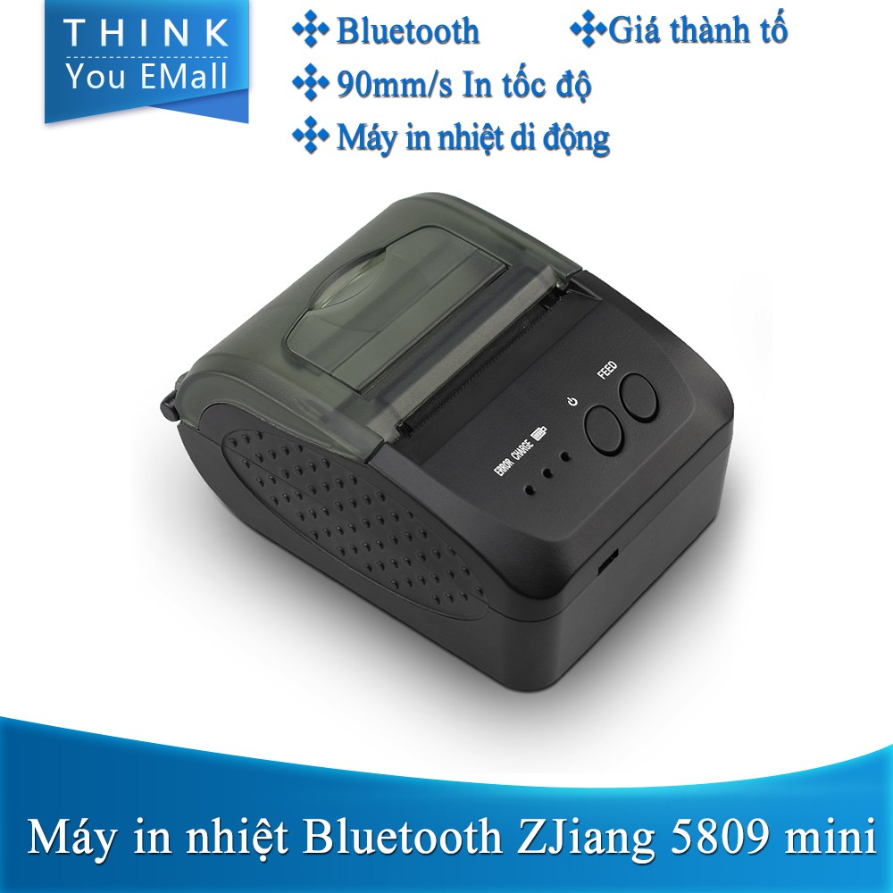 Máy in Nhiệt Zjiang 5809 POS Máy in hoá đơn Bill Nhiệt hóa đơn như biên lai thanh toán