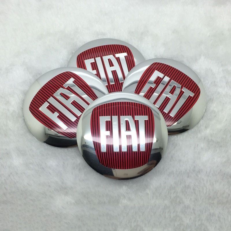 Bộ 4 Nắp Đậy Trục Bánh Xe Hơi Fiat Bằng Hợp Kim Nhôm 56.5mm