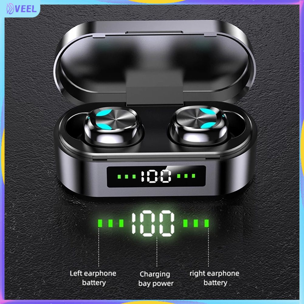 S10 Tai Nghe Nhét Tai Tws Tai Nghe Chụp Tai Bluetooth-Tương Thích V5.1 Không Dây Thể Thao Tai Nghe Hifi Stereo Cảm Ứng Tai Nghe Có Micro Veel