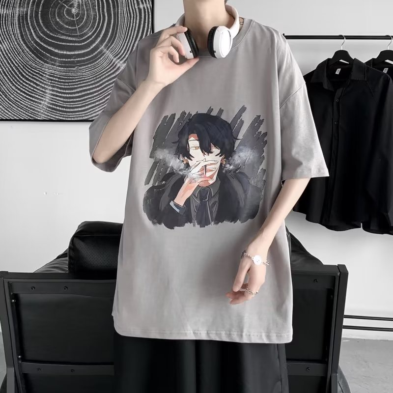 Áo Thun Tay Ngắn Dáng Rộng In Chữ Phong Cách Hip Hop Thời Trang Mùa Hè Cho Nam Và Nữ size M-8XL