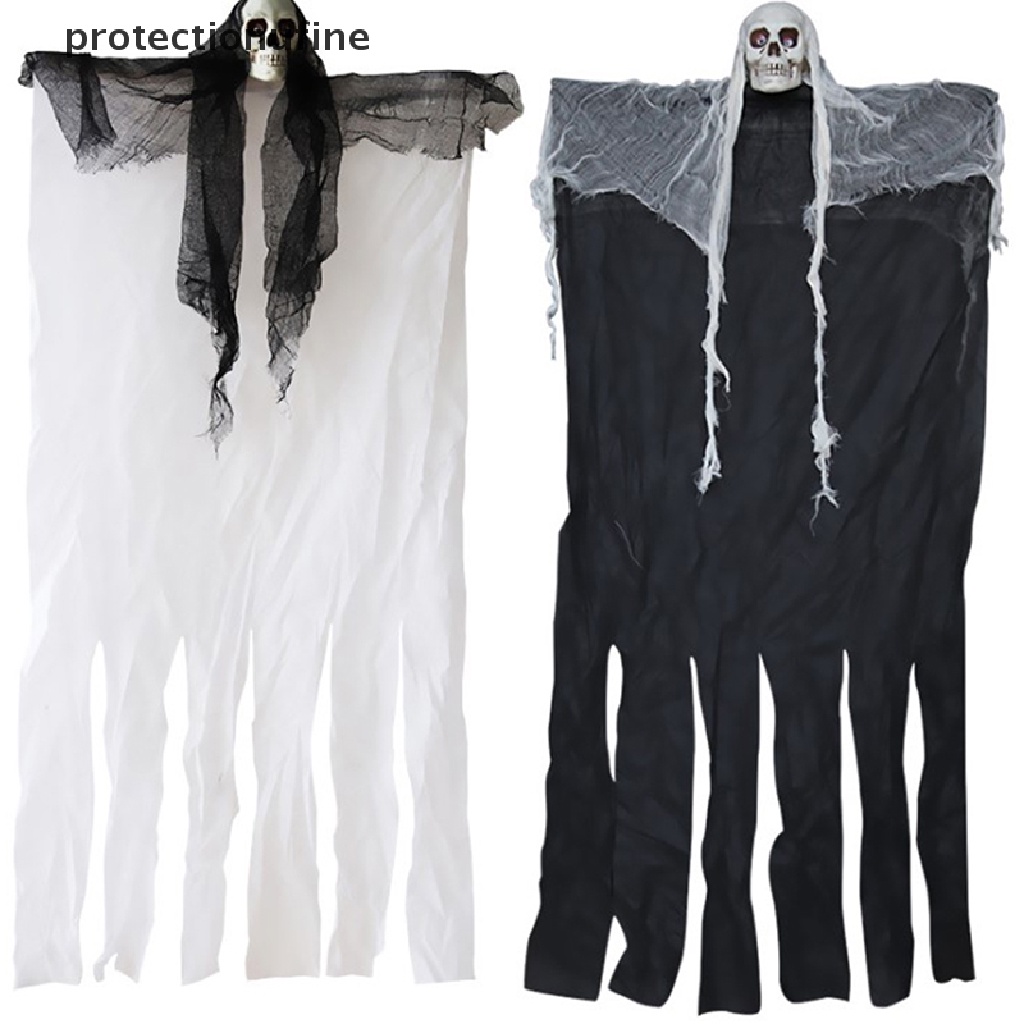 Bộ Xương Trắng Đen Treo Trang Trí Halloween 100cm PR3VN 2020