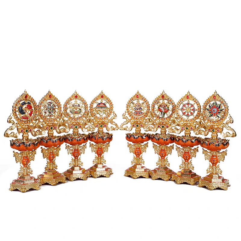 [PBMC] 8 Cát tường 28cm (FX8317) - Ngũ sắc (Bộ)