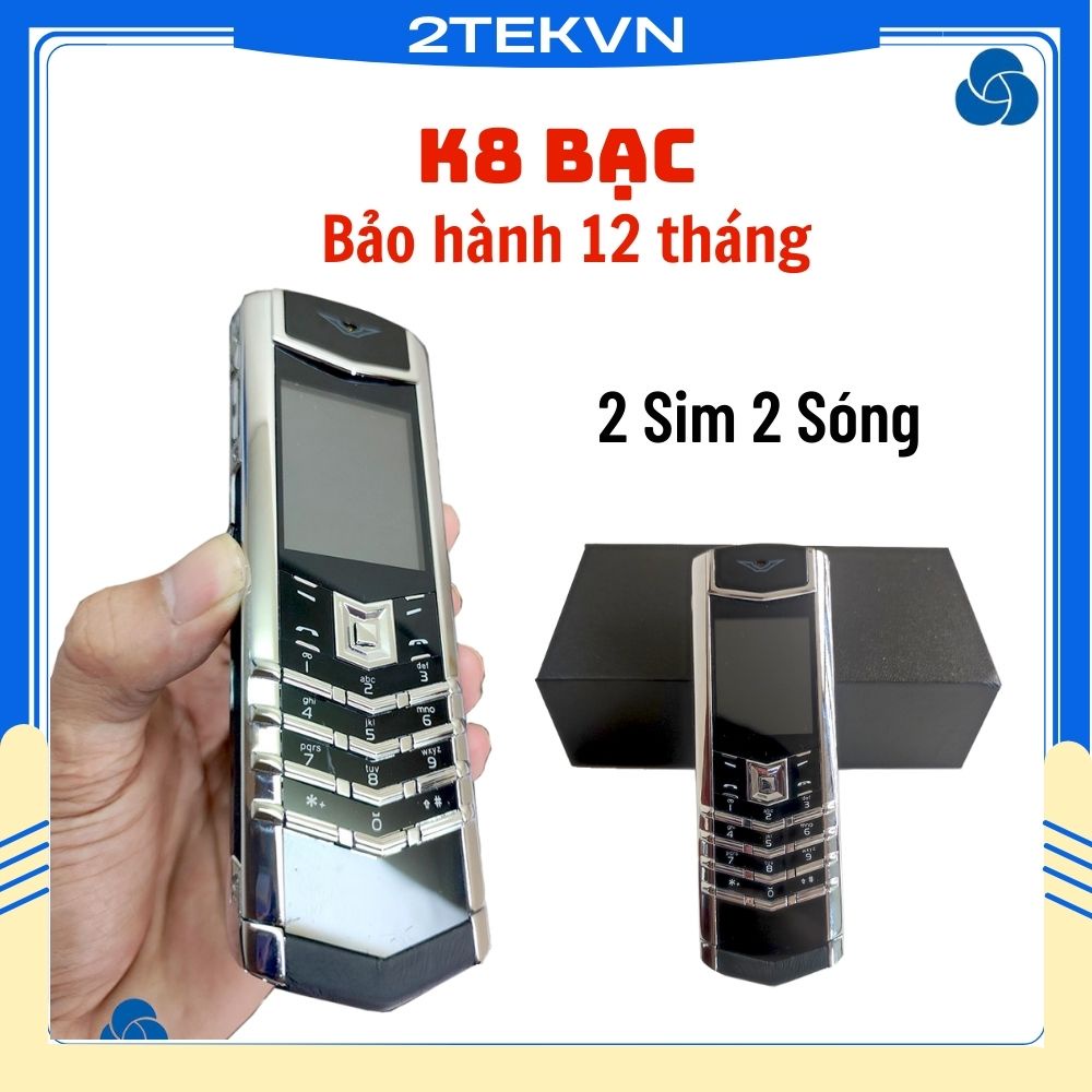 Điện thoại độc vᴇʀтu κ8 khung viền kim loại sang trọng, hỗ trợ 2 sim 2 sóng