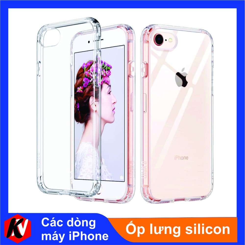 Ốp lưng silicon trong suốt dành cho iPhone 6/6plus;6s/6s plus;7/8;7plus/8plus;X/XS;XR;XS max;11;12