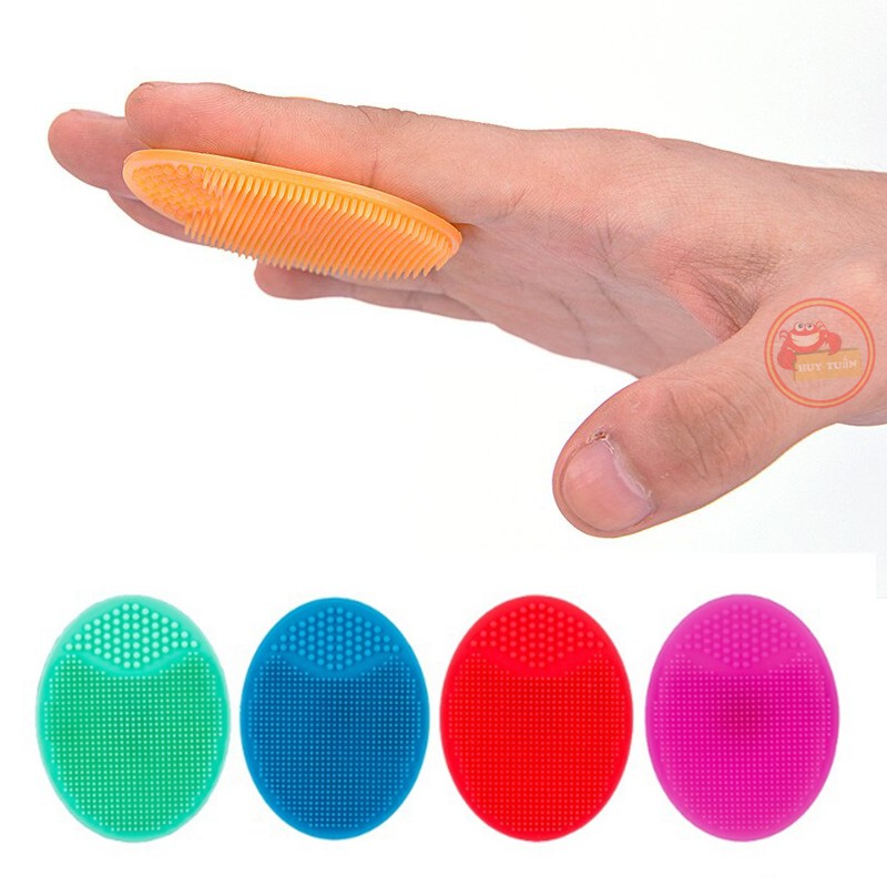 Miếng rửa và massage mặt silicon gai hình oval (RMO02) | BigBuy360 - bigbuy360.vn