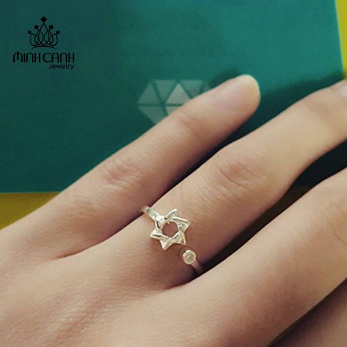 Nhẫn Bạc Nữ Ngôi Sao Đính Đá - Minh Canh Jewelry