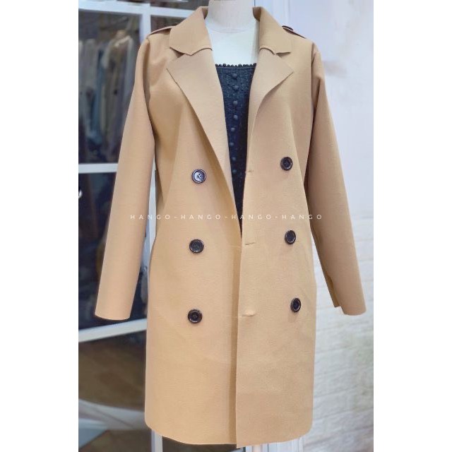 Áo dạ nữ dáng dài thời trang A188