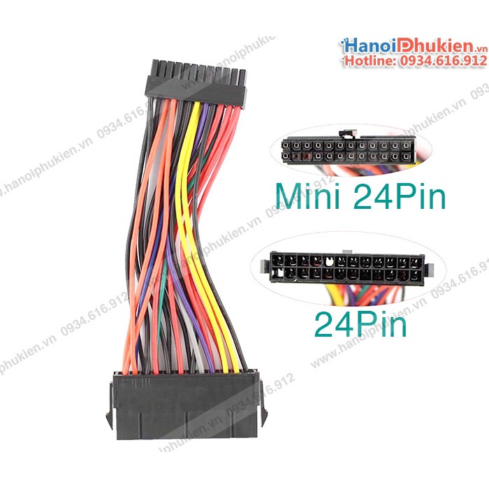 Dây chuyển nguồn 24Pin ATX to Mini 24Pin Dell Optiplex 760 780 960 980 SFF