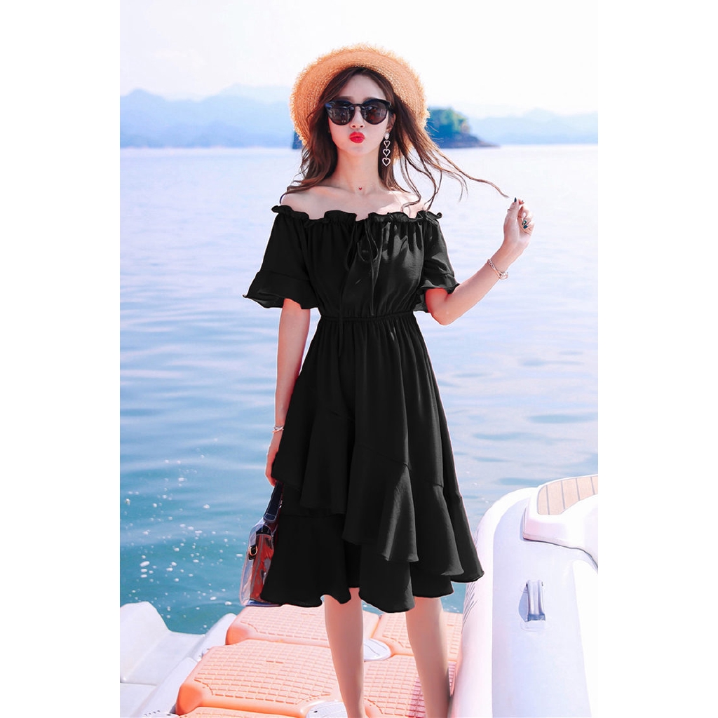 NRVP Đầm đi biển dáng rộng thời trang mùa hè mới 2020
