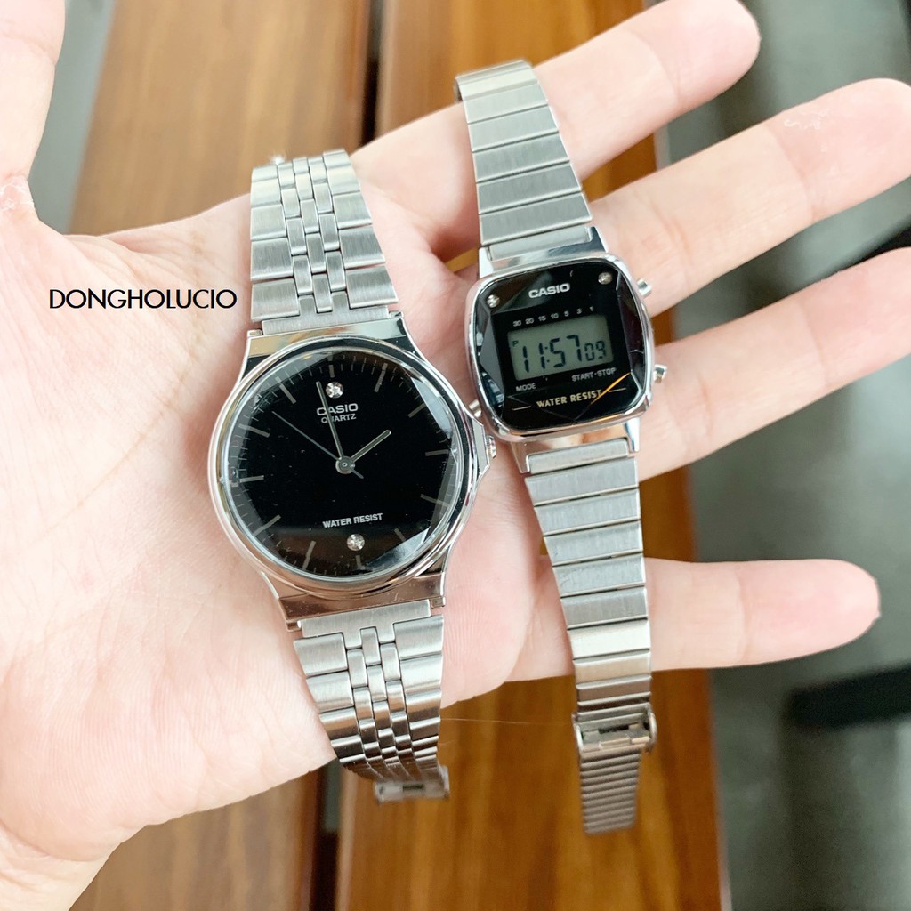 ĐỒNG HỒ NỮ CASIO MQ-1000D-1A2DF – NỮ – KÍNH NHỰA – QUARTZ (PIN) – DÂY KIM LOẠI