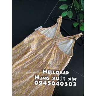 váy lanh maxi hoa nhí bé gái(sale k đổi trả)