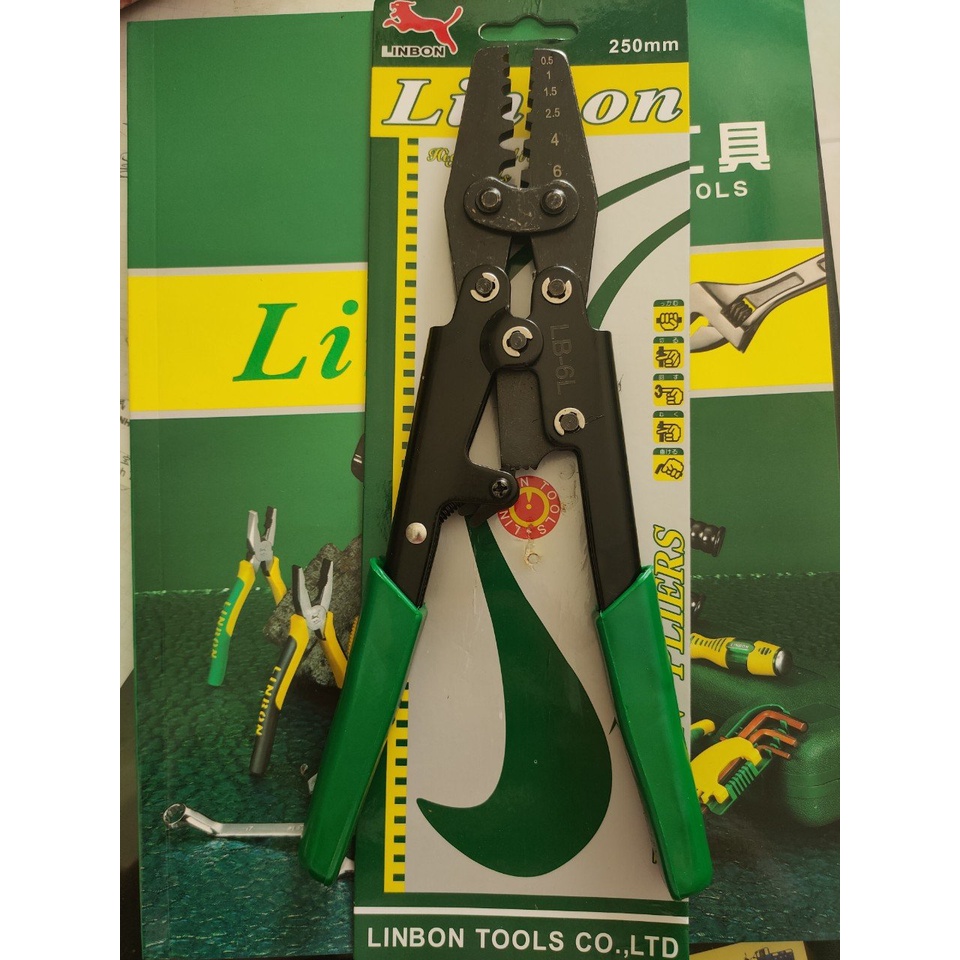 Kìm bấm cos 0.5-6mm2 linbon