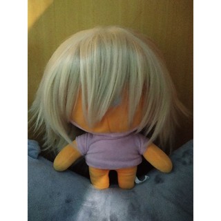 Tóc giả wig cosplay nam xù vàng sữa hóa trang