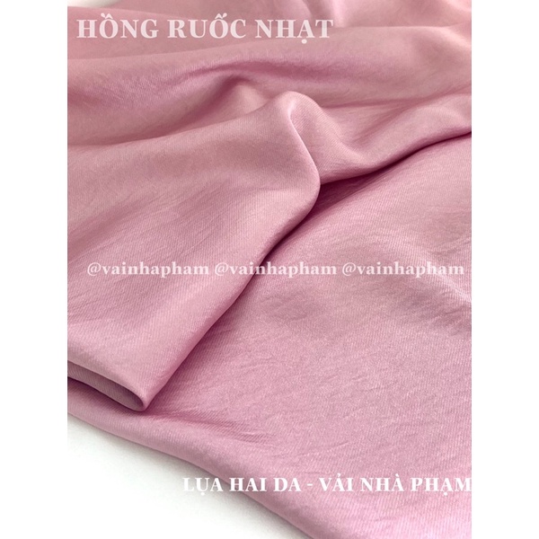 LỤA HAI DA MÀU - VẢI ÁO DÀI CAO CẤP - VẢI NHÀ PHẠM - KHỔ VẢI 1.5M