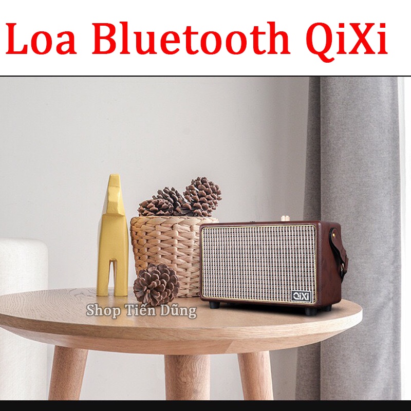 Loa bluetooth Qixi SK2025 kiểu dáng cổ điển sang trọng - Loa Không Dây SK 2025 Hỗ Trợ V5.0, USB, Thẻ Nhớ TF, Cổng AUX.