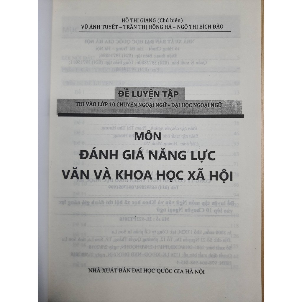 Sách - Đề luyện tập môn Ngữ Văn & khoa học xã hội - Thi đánh giá năng lực vào lớp 10 chuyên Ngoại Ngữ | BigBuy360 - bigbuy360.vn