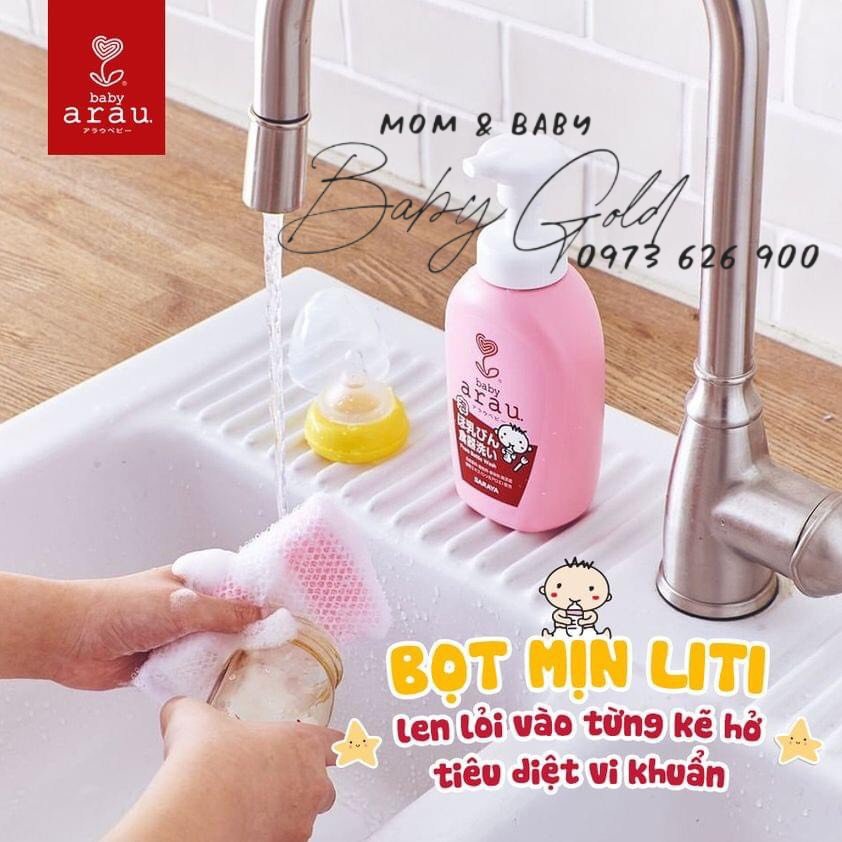 Nước Rửa Bình Sữa Arau Nhật Bản Chai 500ml/ Túi 450ml