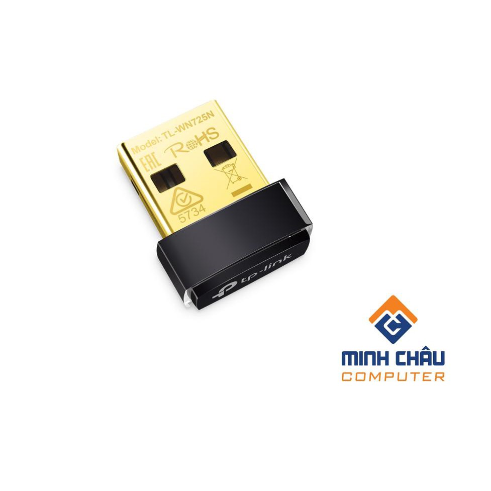 Card mạng TP-LINK Wireless USB 725N chuẩn N 150Mbps, 1T1R, 2.4GHz - Hàng chính hãng