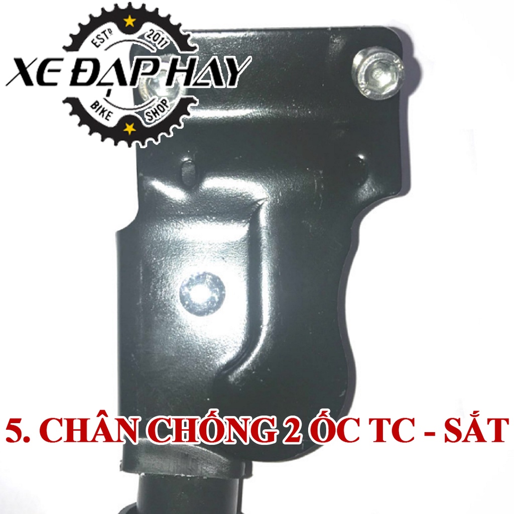 Chân Chống 2 Ốc Tùy Chỉnh - Sắt | Phù Hợp Lắp Cho Xe Đạp Đua, Touring Bánh 700C Và Địa Hình Bánh 26, 27.5&quot;