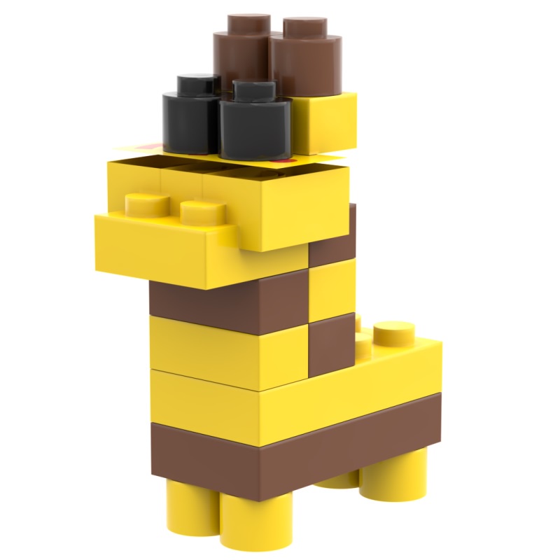 Đồ chơi xếp hình mô hình động vật mini dễ thương cho bé