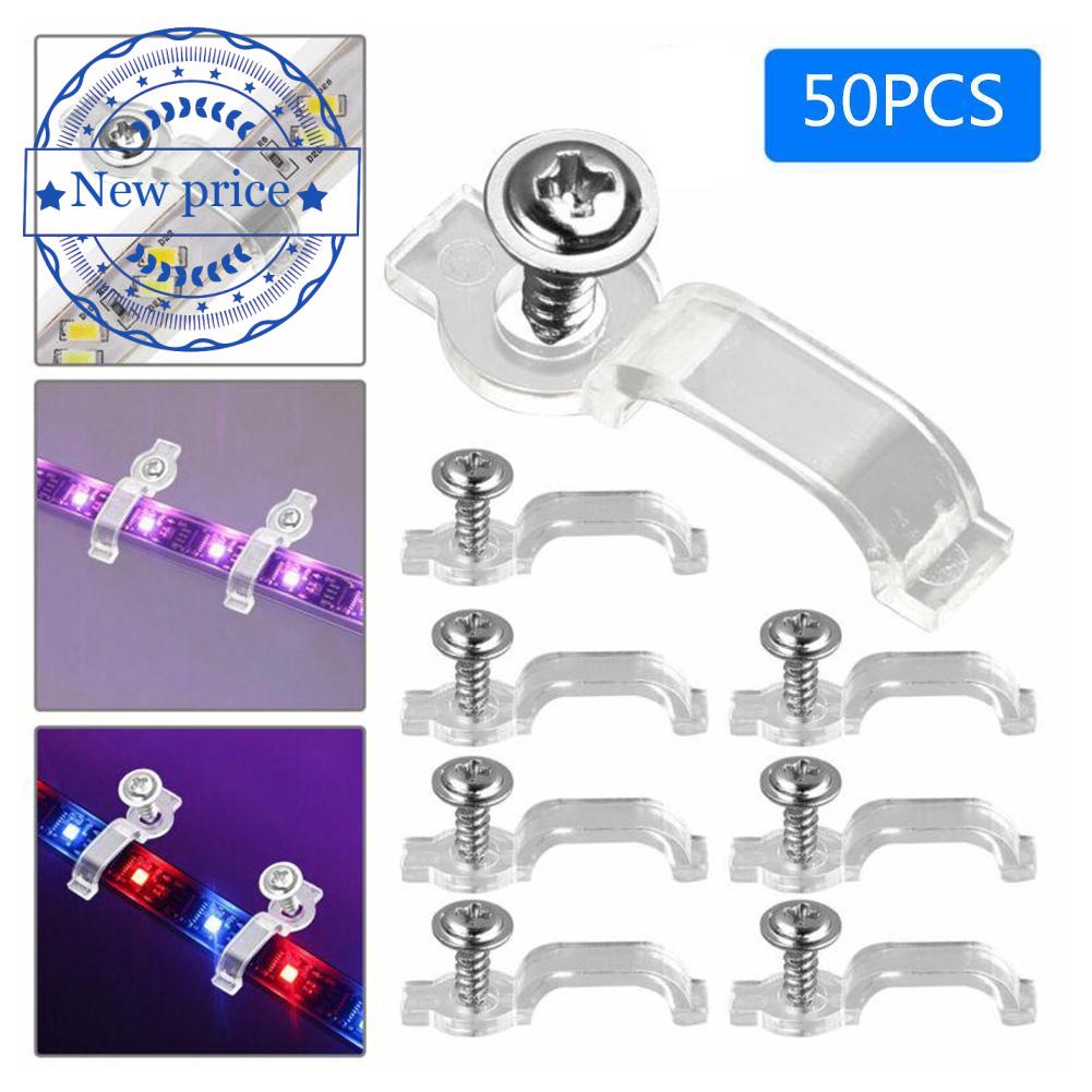 Set 50 kẹp cố định 10mm cho dây đèn LED 5050 RGB #RS P1D5 K9J2