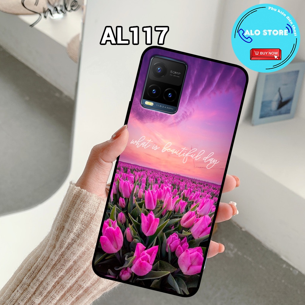 Ốp điện thoại Vivo Y21 - Y21S - V20 - V21 5G - Ốp lưng Vivo in hình hoa vintage nữ tính,dễ thương