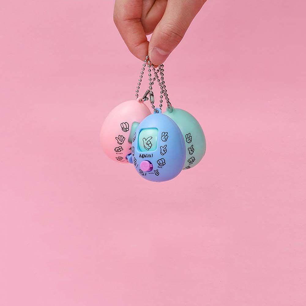 Móc Khóa Hình Trứng Đồ Chơi Thay Đổi Màu Sắc Ngẫu Nhiên